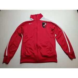 Nike Vardar Dri-FIT Red Full-Zip Youth Track Jacket L